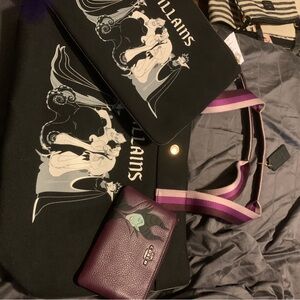 Disney Black and Purple Tote Bag